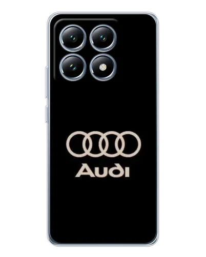 Чехол для Xiaomi 15 Pro с картинкой «Audi — золотой логотип»