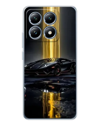 Чехол для Xiaomi 15 Pro с картинкой «Ночной Lamborghini драйв»