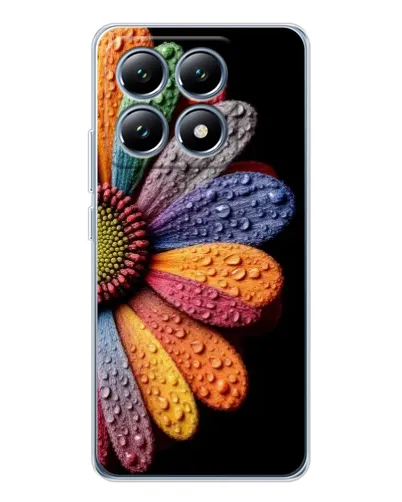 Чехол для Xiaomi 15 Pro с картинкой «Радужный цветок»