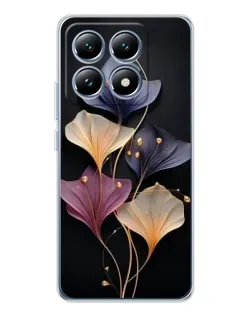 Чехол для Xiaomi 15 Pro с картинкой «Лиловые цветы грации»