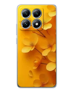 Чехол для Xiaomi 15 Pro с картинкой «Золотые лепестки»