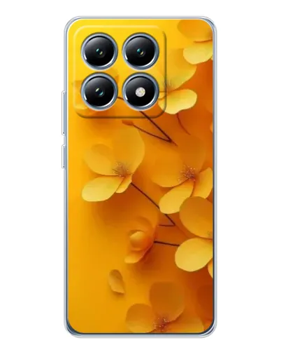Чехол для Xiaomi 15 Pro с картинкой «Золотые лепестки»