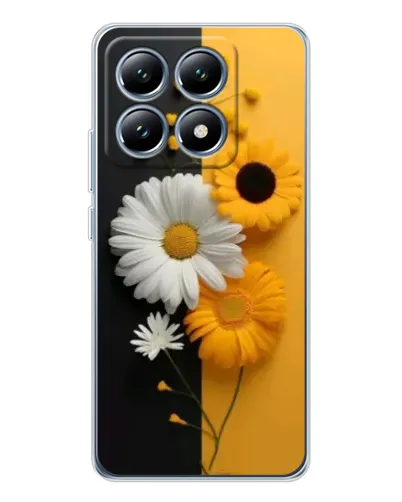 Чехол для Xiaomi 15 Pro с картинкой «Подсолнух и ромашка»