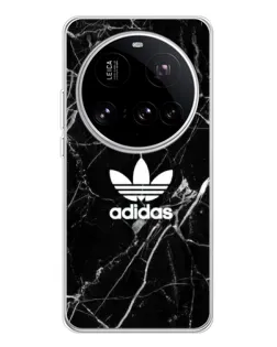 Чохол для Xiaomi 15 Ultra з картинкою «Білий мармур Adidas»