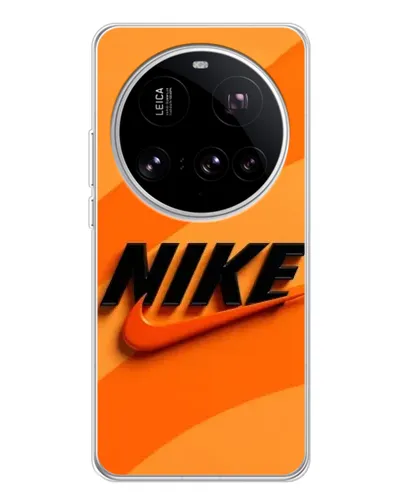 Чехол для Xiaomi 15 Ultra с картинкой «Оранжевый драйв Nike»