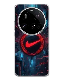 Чехол для Xiaomi 15 Ultra с картинкой «Техногенный стиль Nike»