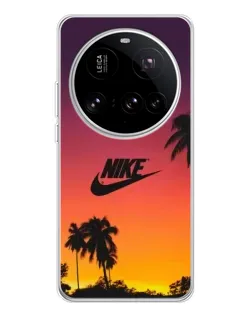 Чехол для Xiaomi 15 Ultra с картинкой «Nike на закате солнца»