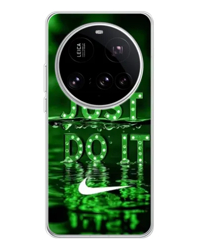 Чехол для Xiaomi 15 Ultra с картинкой «Зеленый неоновый Nike»