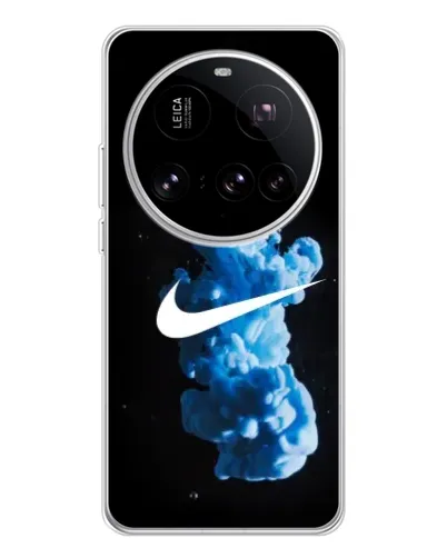 Чехол для Xiaomi 15 Ultra с картинкой «Nike и синий дым»