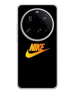 Чехол для Xiaomi 15 Ultra с картинкой «Золотой логотип Nike»