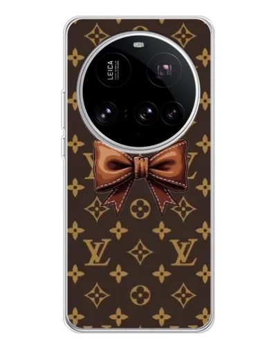 Чехол для Xiaomi 15 Ultra с картинкой «LV с бантом»