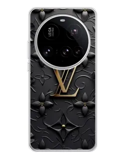 Чехол для Xiaomi 15 Ultra с картинкой «Кожаная текстура LV»