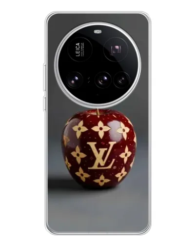Чехол для Xiaomi 15 Ultra с картинкой «Красное яблоко LV»