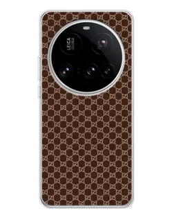 Чохол для Xiaomi 15 Ultra з картинкою «Gucci — шоколадна сітка»