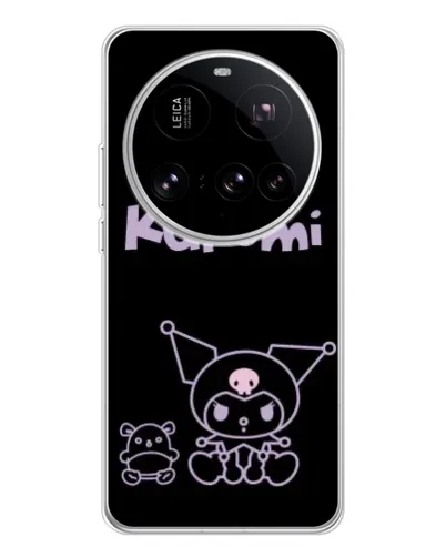 Чохол для Xiaomi 15 Ultra з картинкою «Kuromi — чорний мінімалізм»