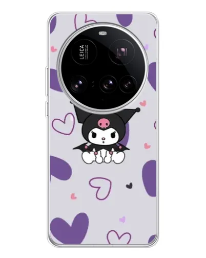 Чохол для Xiaomi 15 Ultra з картинкою «Kuromi та лавандові серця»