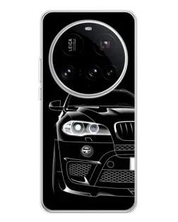 Чехол для Xiaomi 15 Ultra с картинкой «Темный силуэт BMW»