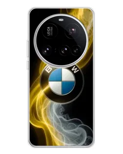 Чехол для Xiaomi 15 Ultra с картинкой «Золотистый дым BMW»