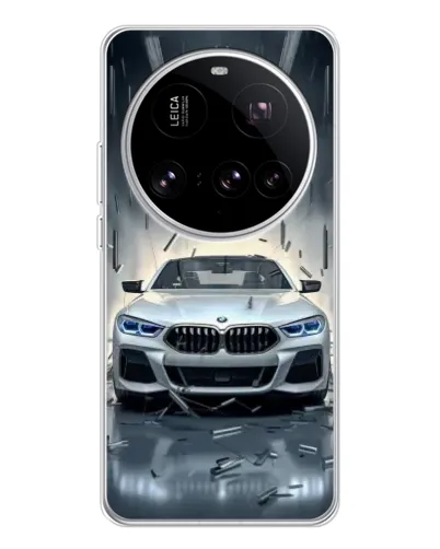 Чехол для Xiaomi 15 Ultra с картинкой «BMW в свете фар»
