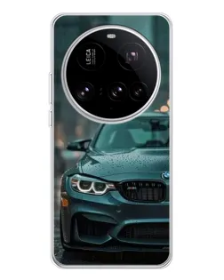 Чехол для Xiaomi 15 Ultra с картинкой «BMW в огнях города»