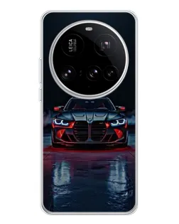 Чехол для Xiaomi 15 Ultra с картинкой «BMW на мокрой дороге»