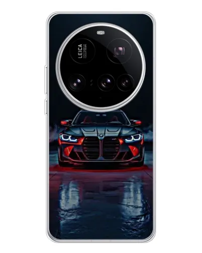 Чехол для Xiaomi 15 Ultra с картинкой «BMW на мокрой дороге»