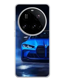 Чехол для Xiaomi 15 Ultra с картинкой «Голубая BMW M4»