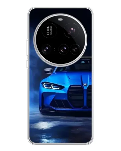 Чехол для Xiaomi 15 Ultra с картинкой «Голубая BMW M4»