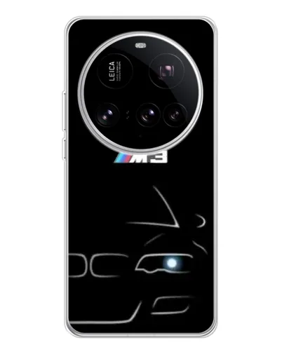 Чехол для Xiaomi 15 Ultra с картинкой «Минималистичный принт BMW M3»