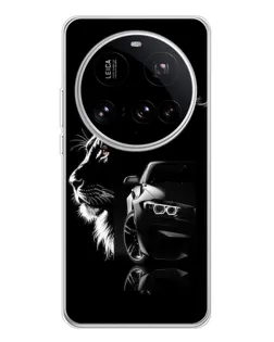 Чехол для Xiaomi 15 Ultra с картинкой «BMW и лев»
