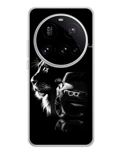 Чехол для Xiaomi 15 Ultra с картинкой «BMW и лев»