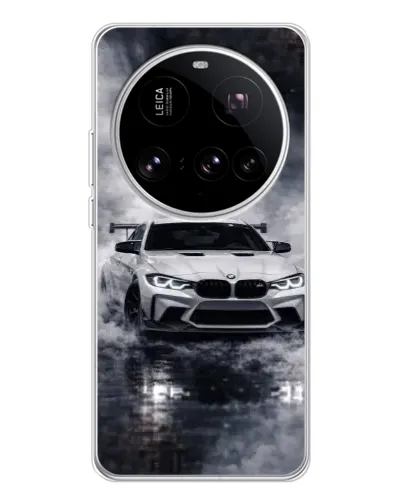 Чехол для Xiaomi 15 Ultra с картинкой «BMW сквозь туман»