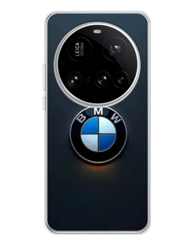 Чехол для Xiaomi 15 Ultra с картинкой «Логотип BMW — минимализм»