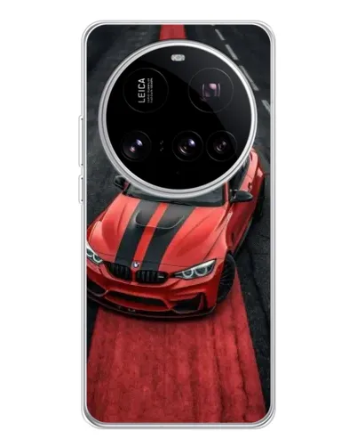 Чехол для Xiaomi 15 Ultra с картинкой «BMW на красной дорожке»