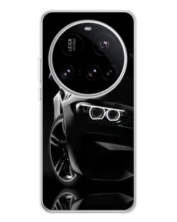 Чохол для Xiaomi 15 Ultra з картинкою «Чорна BMW — профіль»