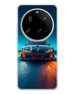 Чохол для Xiaomi 15 Ultra з картинкою «BMW — вогні неону»