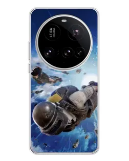 Чехол для Xiaomi 15 Ultra с картинкой «Десант PUBG — прыжок»
