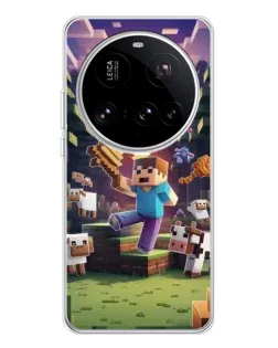 Чехол для Xiaomi 15 Ultra с картинкой «Стив на ферме» Чехол для Xiaomi 15 Ultra с картинкой «Стив на ферме»