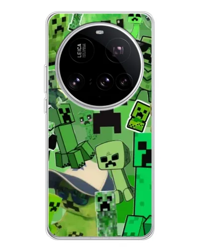 Чехол для Xiaomi 15 Ultra с картинкой «Криперы Minecraft» Чехол для Xiaomi 15 Ultra с картинкой «Криперы Minecraft»