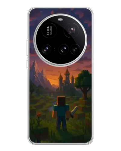 Чехол для Xiaomi 15 Ultra с картинкой «Стив у башни» Чехол для Xiaomi 15 Ultra с картинкой «Стив у башни»