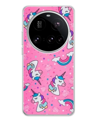 Чехол для Xiaomi 15 Ultra с картинкой «Unicorn паттерн розовый» Чехол для Xiaomi 15 Ultra с картинкой «Unicorn паттерн розовый»