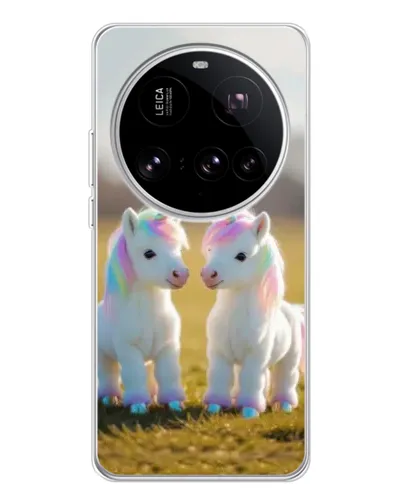 Чехол для Xiaomi 15 Ultra с картинкой «Пара единорогов» Чехол для Xiaomi 15 Ultra с картинкой «Пара единорогов»