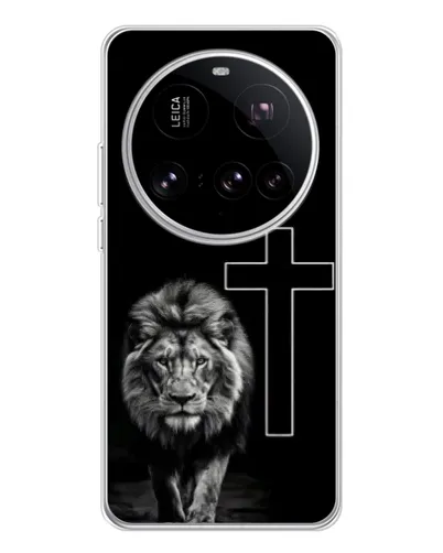 Чехол для Xiaomi 15 Ultra с картинкой «Лев и Крест»