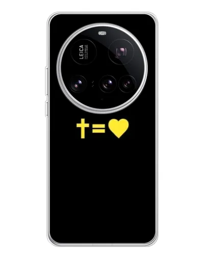 Чехол для Xiaomi 15 Ultra с картинкой «Сердце и Крест»