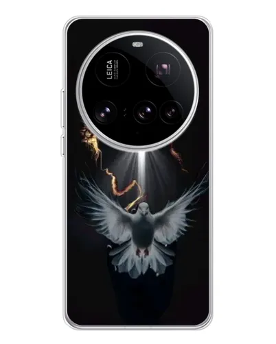 Чехол для Xiaomi 15 Ultra с картинкой «Голубь и Свет»