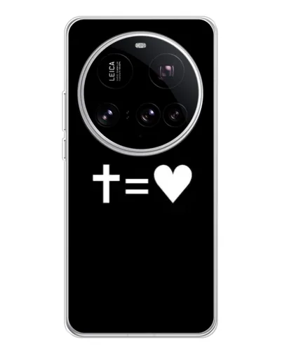 Чехол для Xiaomi 15 Ultra с картинкой «Крест и Сердце»