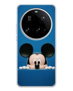 Чехол для Xiaomi 15 Ultra с картинкой «Микки выглядывает»