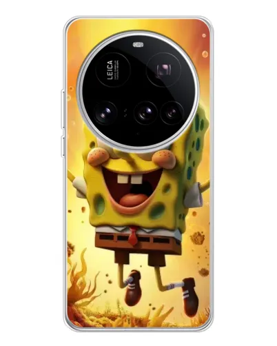Чехол для Xiaomi 15 Ultra с картинкой «Губка Боб прыгает» Чехол для Xiaomi 15 Ultra с картинкой «Губка Боб прыгает»