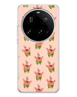 Чехол для Xiaomi 15 Ultra с картинкой «Патрик Стар паттерн»