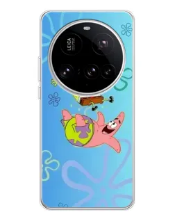 Чехол для Xiaomi 15 Ultra с картинкой «Спанч Боб и Патрик»